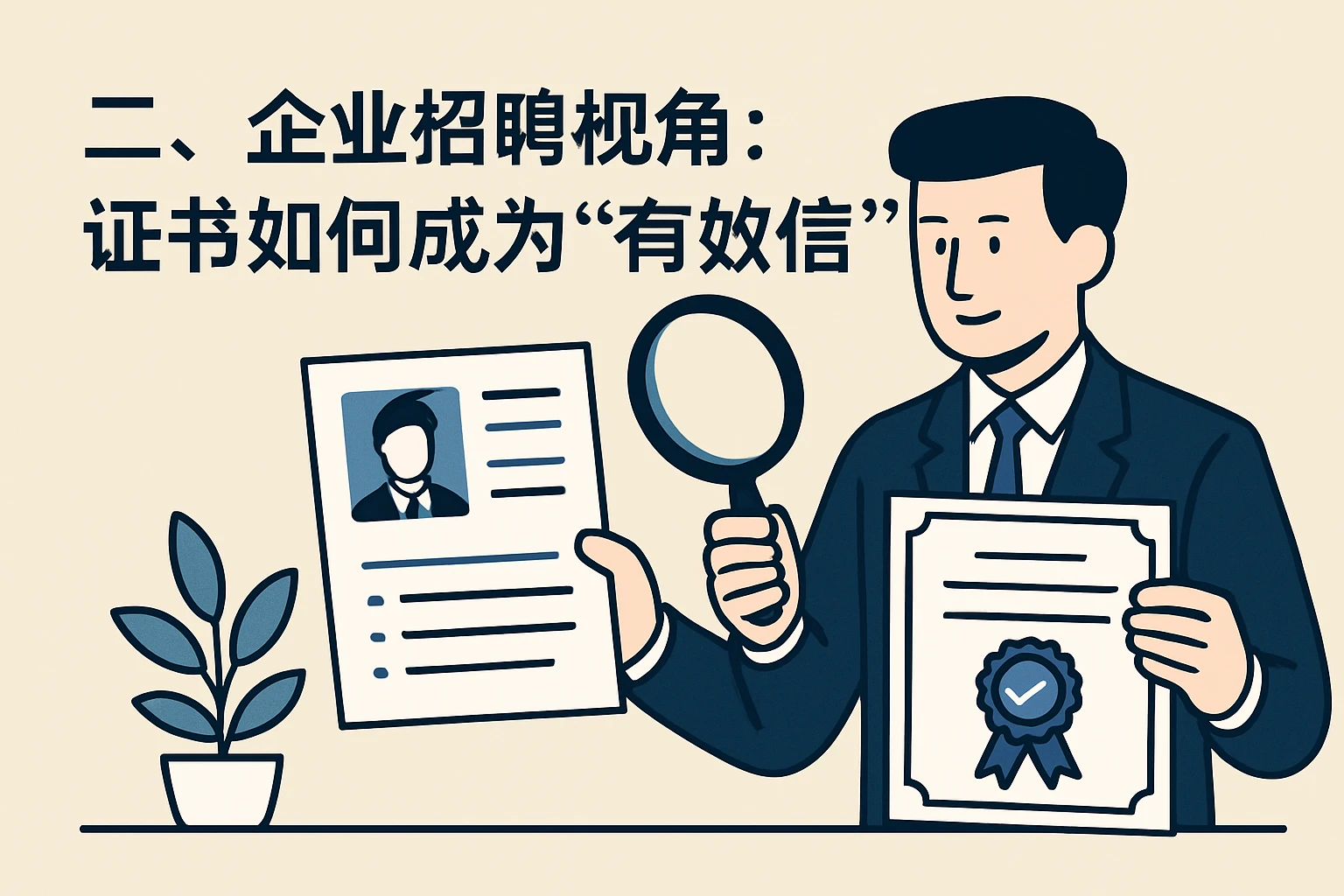 二、企业招聘视角：证书如何成为“有效信号”