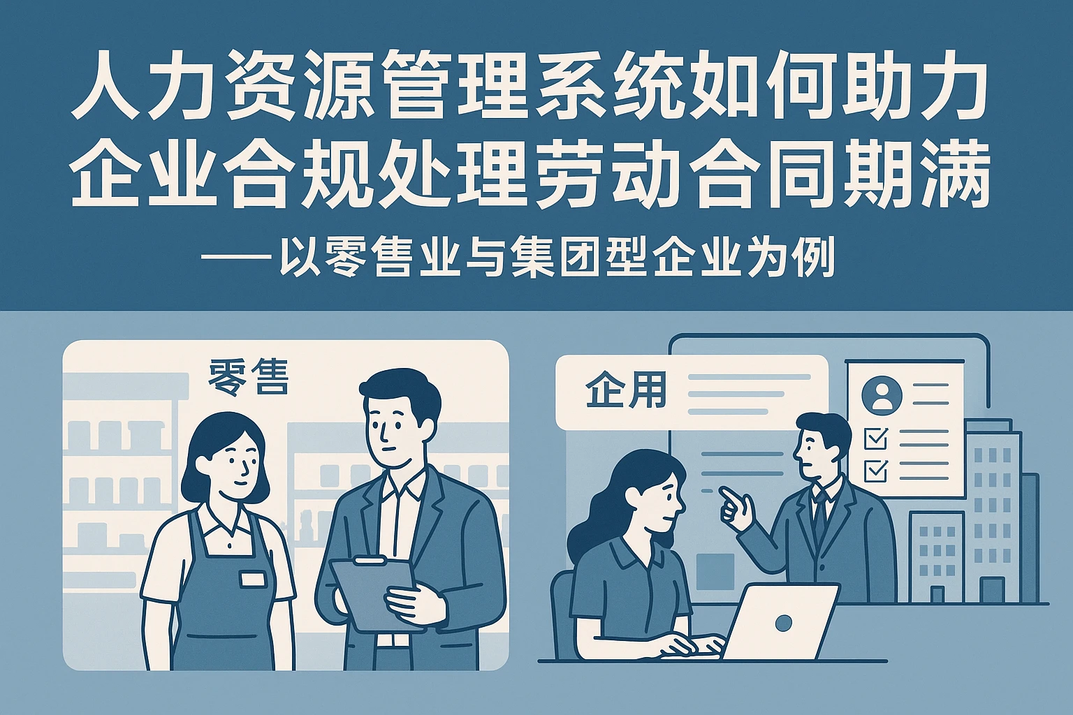 人力资源管理系统如何助力企业合规处理劳动合同期满问题——以零售业与集团型企业为例
