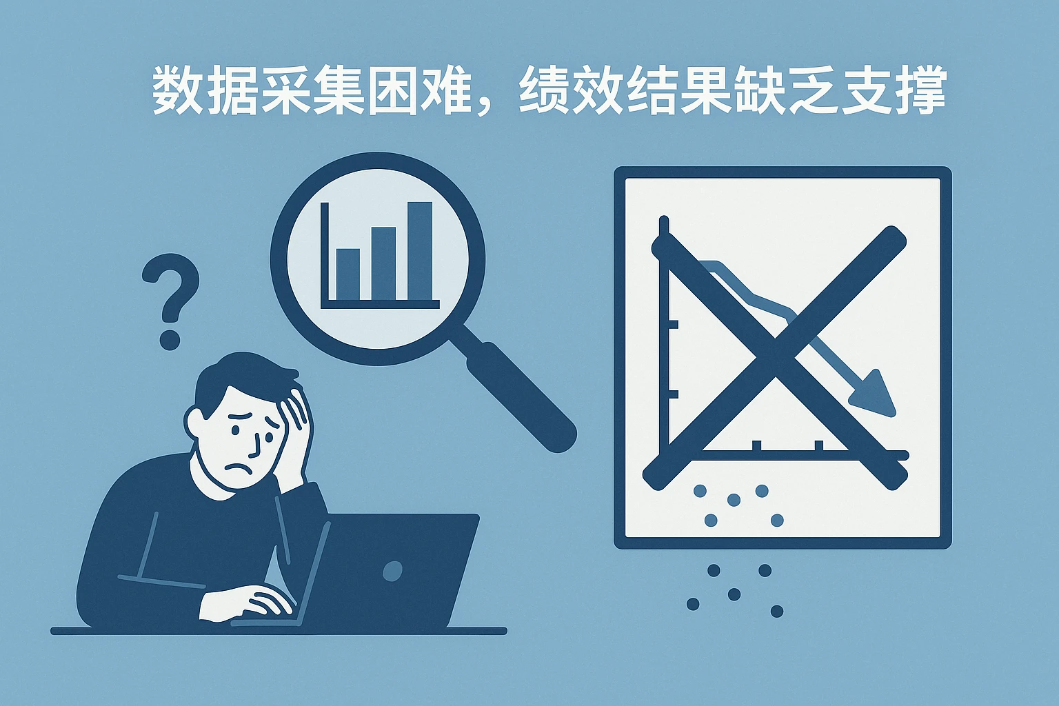2. 数据采集困难，绩效结果缺乏支撑