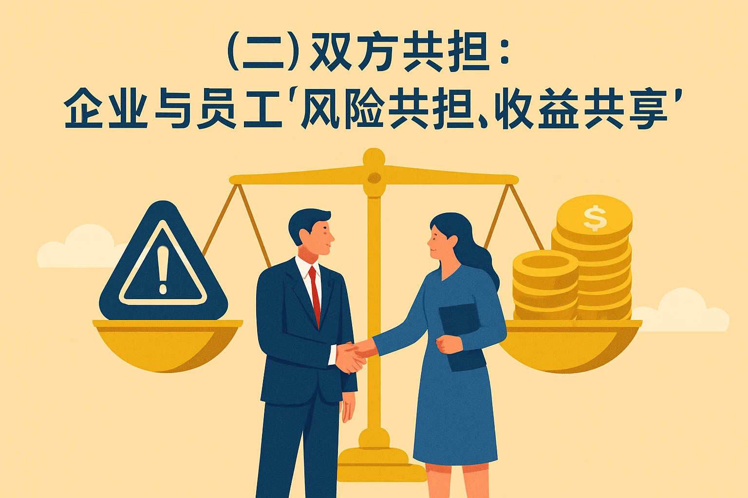 （二）双方共担：企业与员工“风险共担，收益共享”
