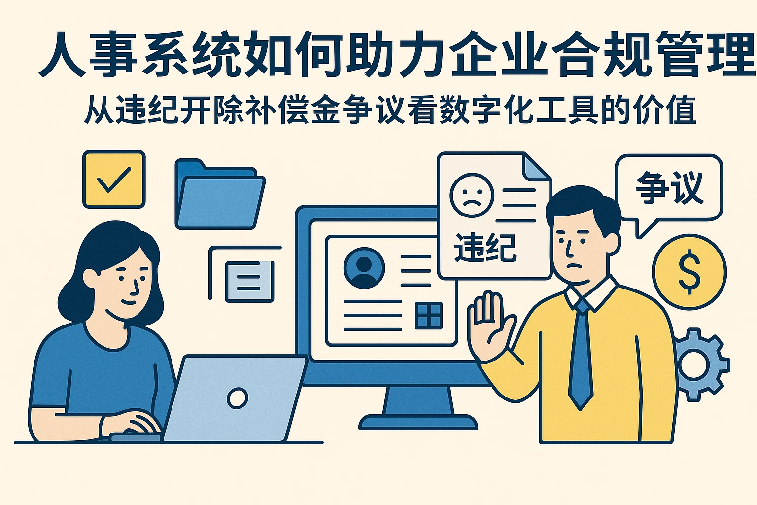 人事系统如何助力企业合规管理？从违纪开除补偿金争议看数字化工具的价值
