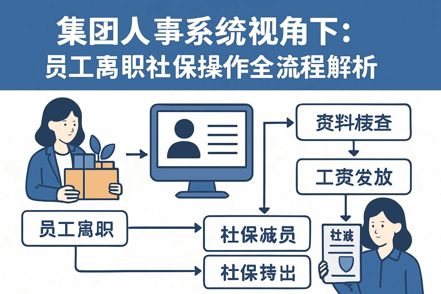 集团人事系统视角下：员工离职社保操作全流程解析