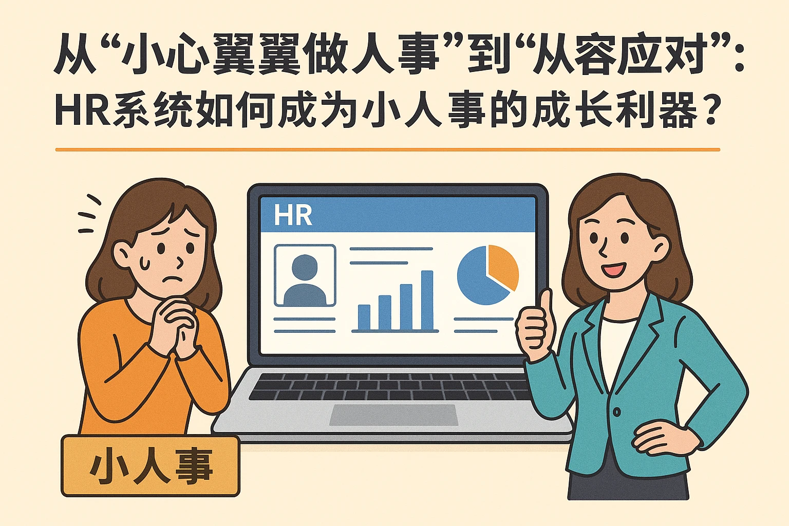 从“小心翼翼做人事”到“从容应对”：HR系统如何成为小人事的成长利器？