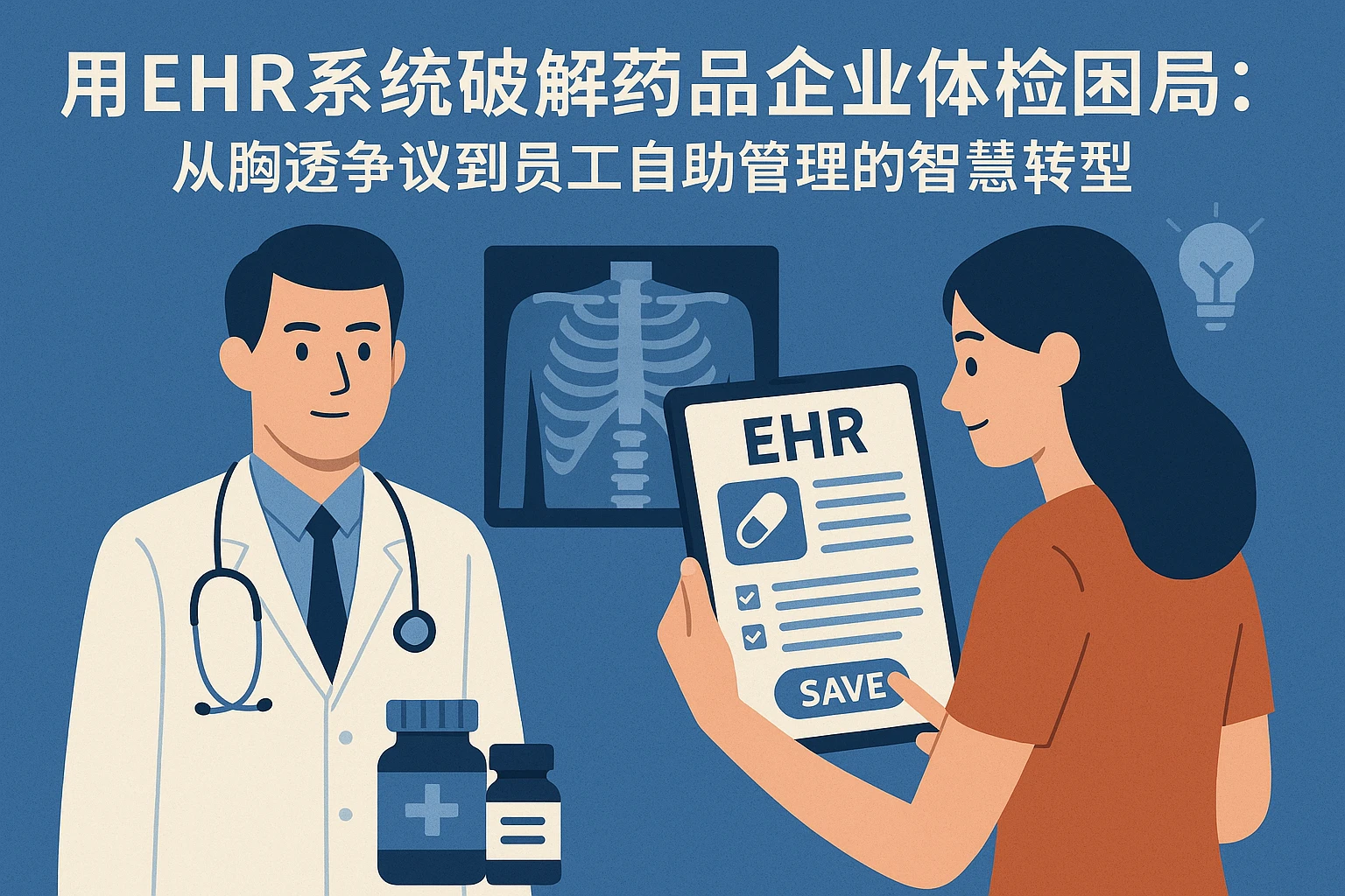 用EHR系统破解药品企业体检困局：从胸透争议到员工自助管理的智慧转型