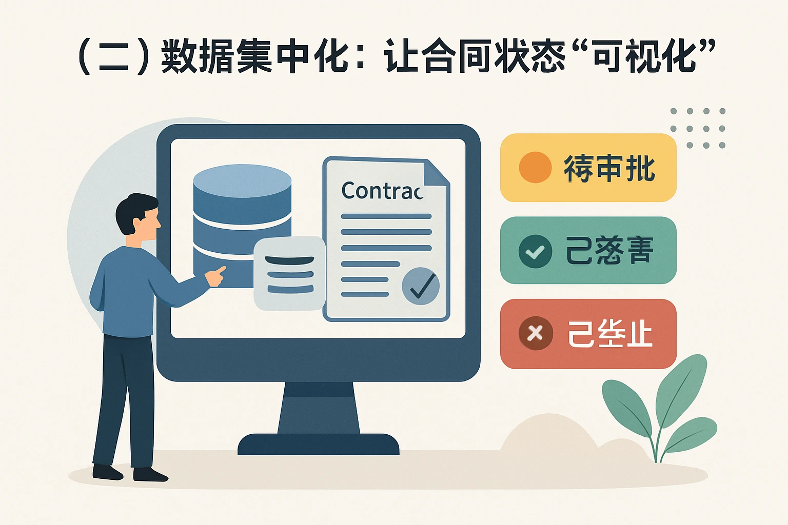 （二）数据集中化：让合同状态“可视化”