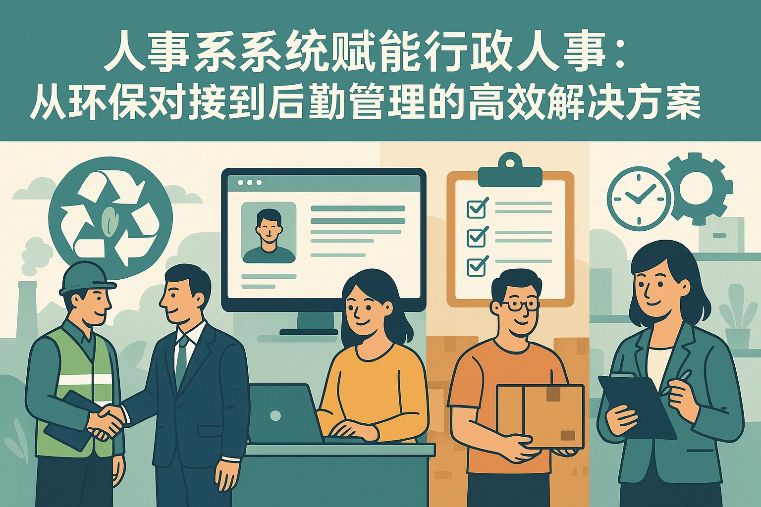 人事系统赋能行政人事：从环保对接到后勤管理的高效解决方案
