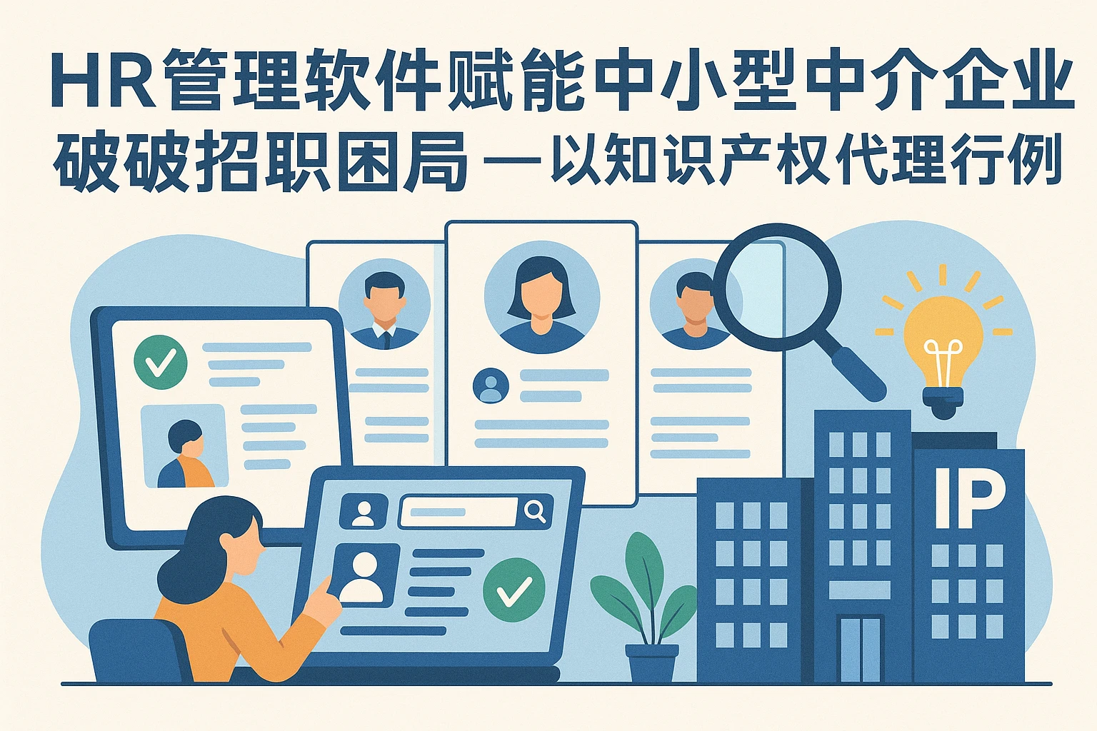 HR管理软件赋能中小型中介企业破解招聘困局——以知识产权代理行业为例