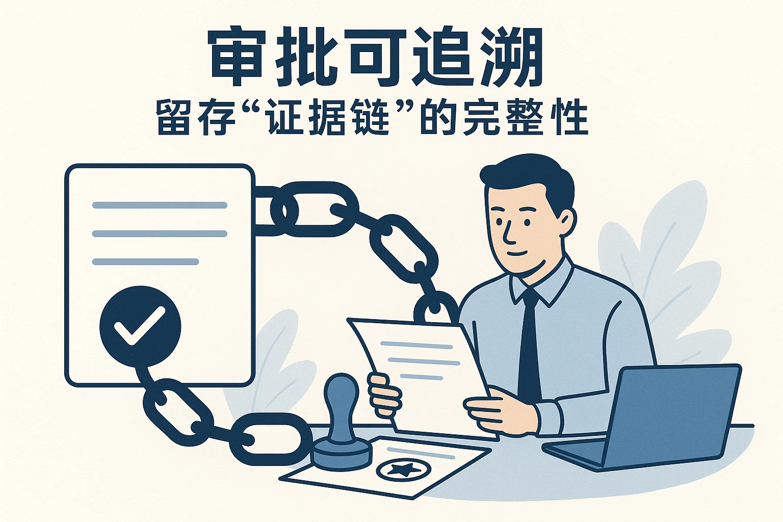 2. 审批可追溯：留存“证据链”的完整性