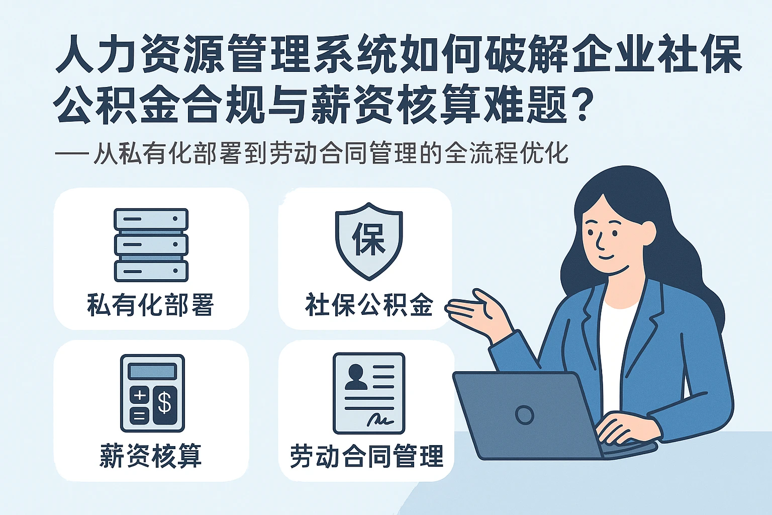 人力资源管理系统如何破解企业社保公积金合规与薪资核算难题？——从私有化部署到劳动合同管理的全流程优化