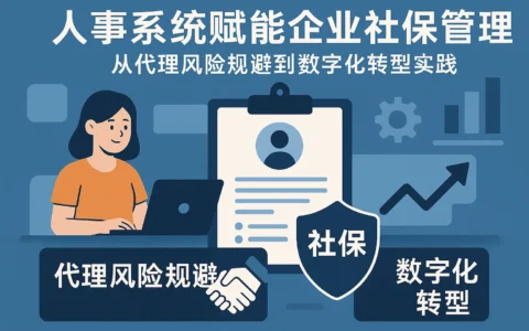 人事系统赋能企业社保管理：从代理风险规避到数字化转型实践