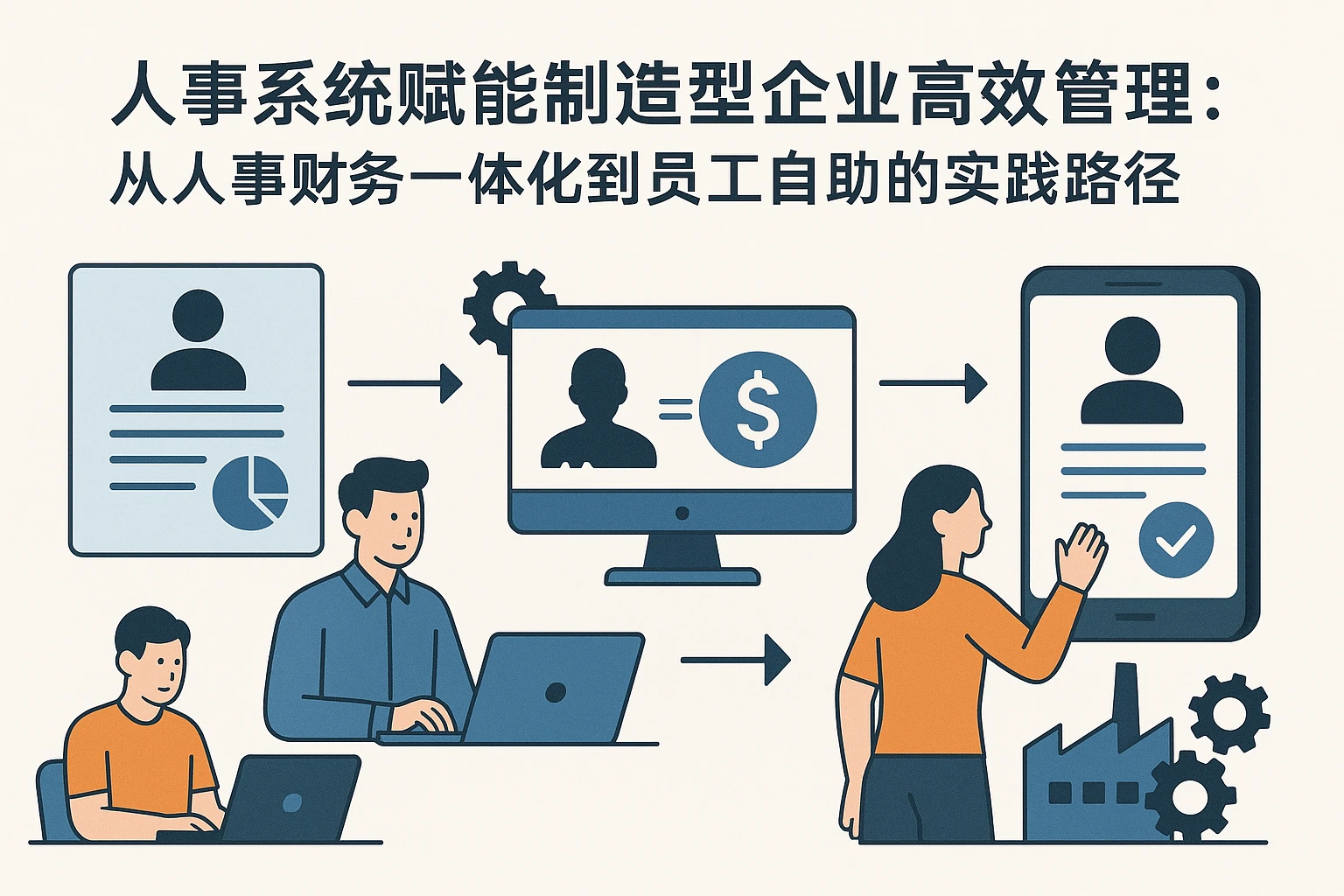 人事系统赋能制造型企业高效管理：从人事财务一体化到员工自助的实践路径