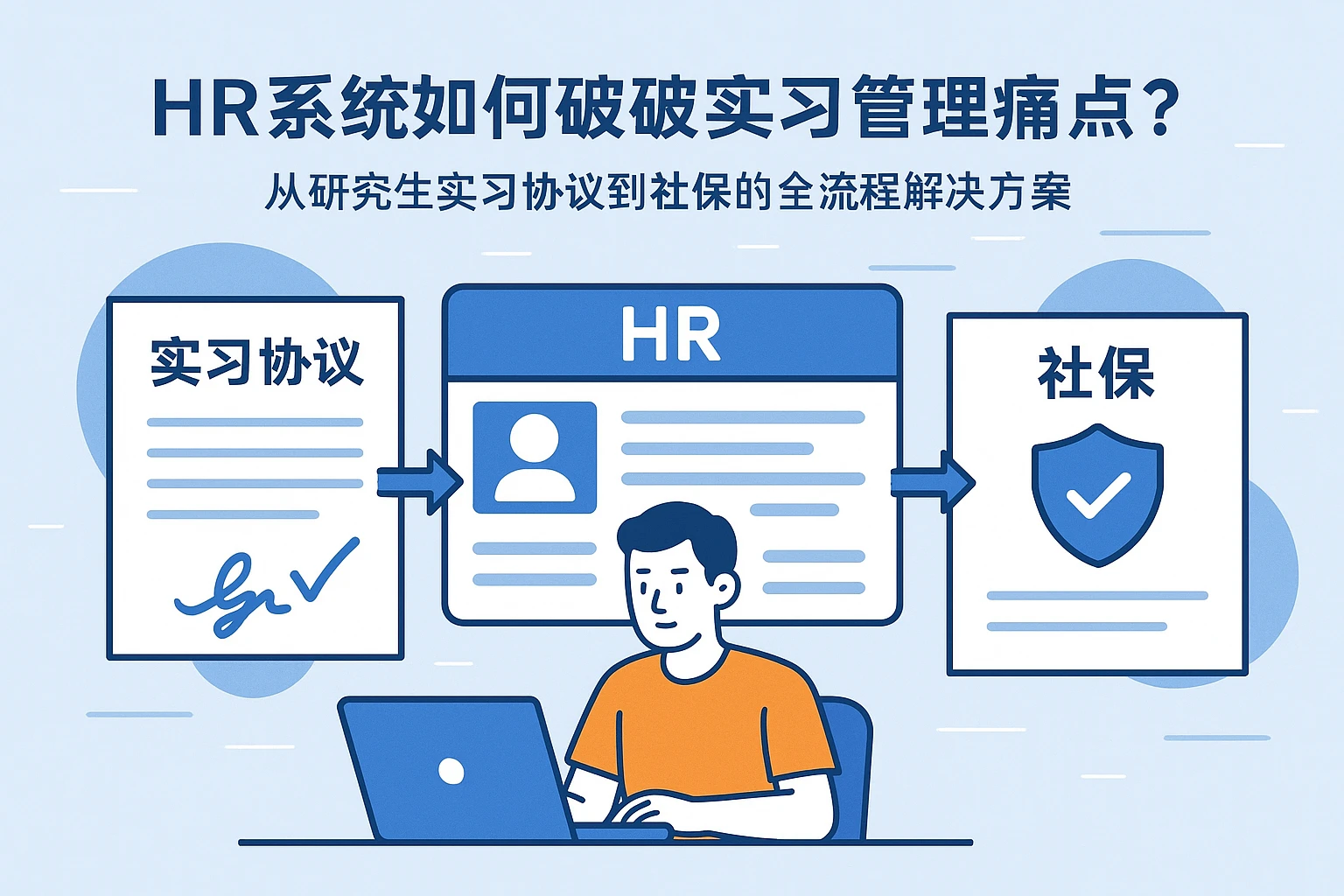 HR系统如何破解实习管理痛点？从研究生实习协议到社保的全流程解决方案