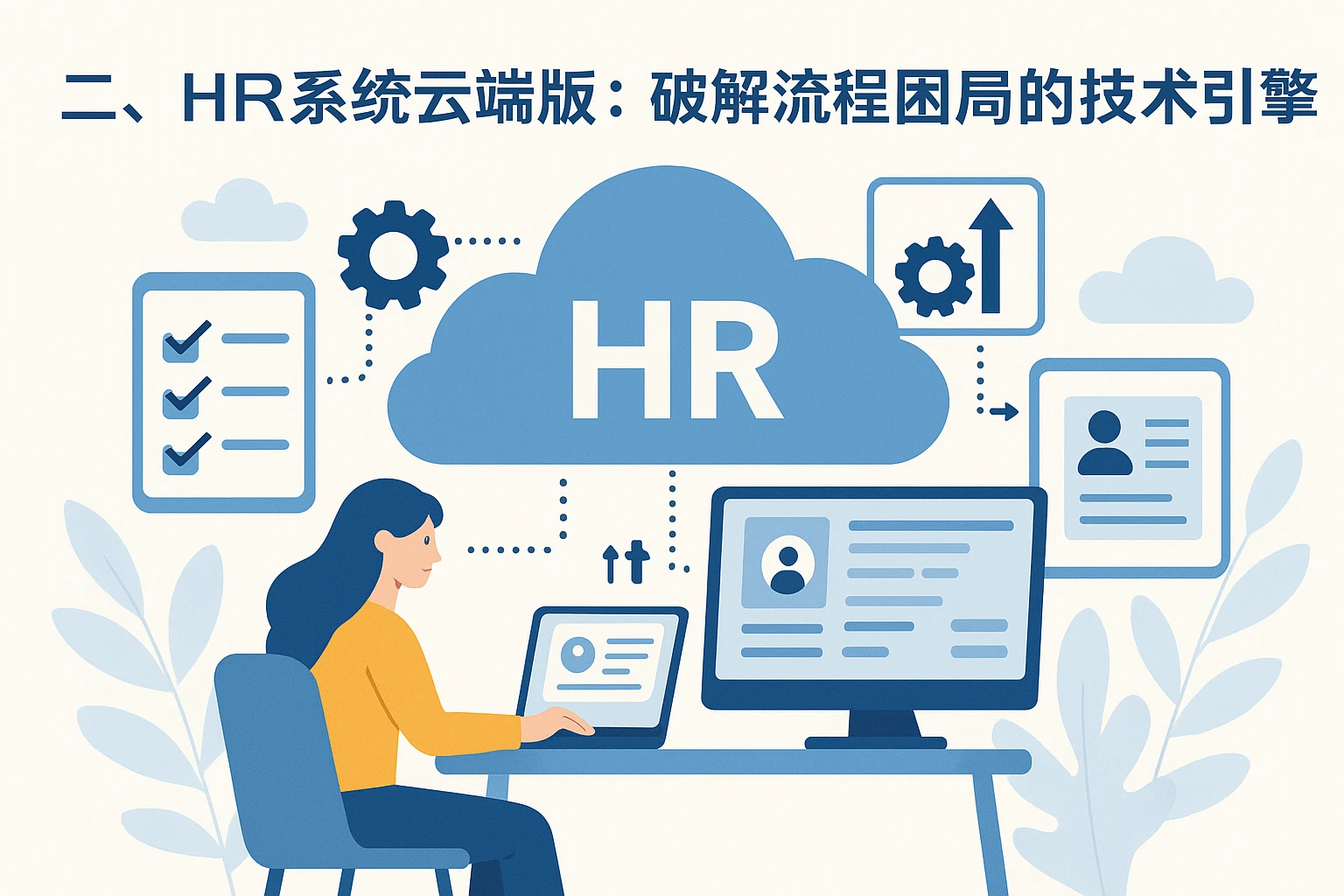二、HR系统云端版：破解流程困局的技术引擎