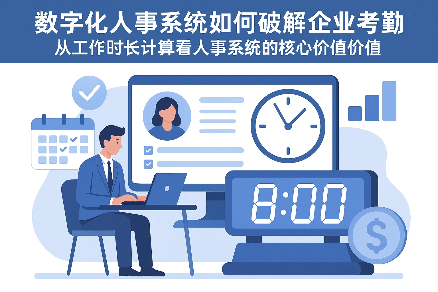 数字化人事系统如何破解企业考勤困局？从工作时长计算看人事系统的核心价值