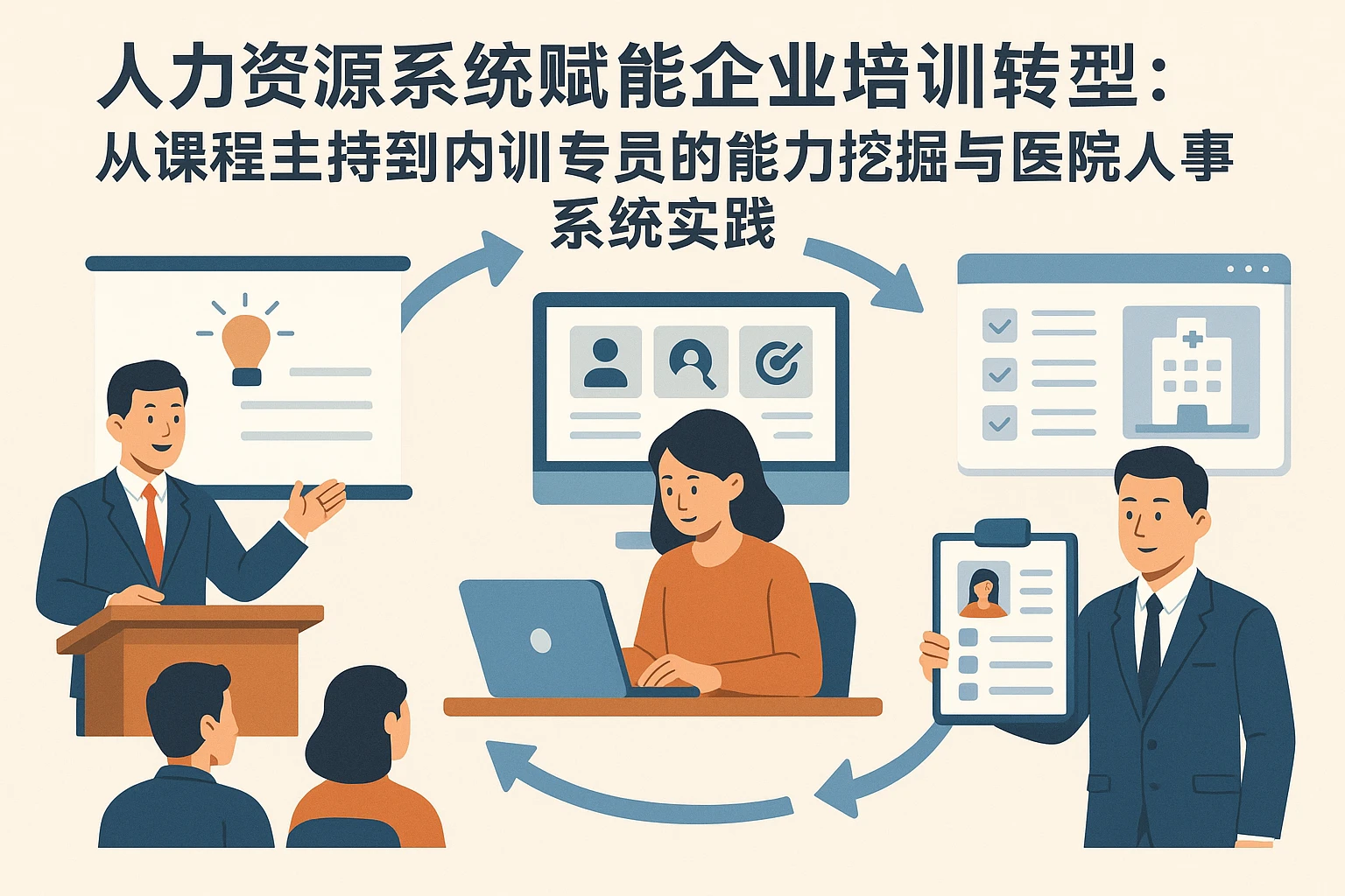 人力资源系统赋能企业培训转型：从课程主持到内训专员的能力挖掘与医院人事系统实践