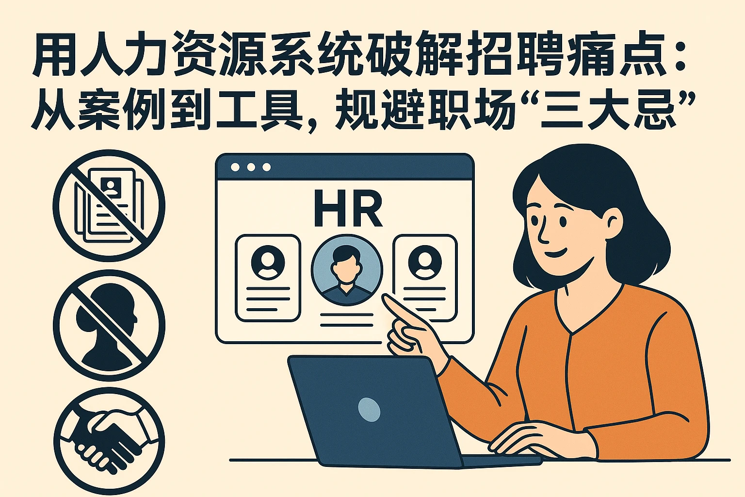 用人力资源系统破解招聘痛点：从案例到工具，规避职场“三大忌”