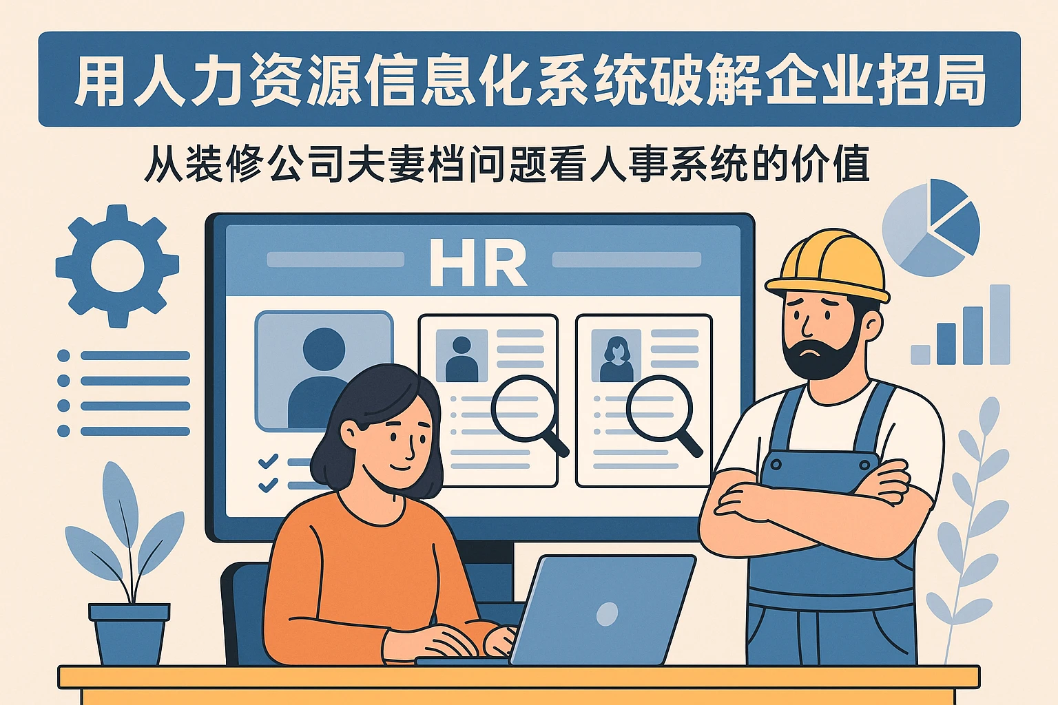 用人力资源信息化系统破解企业招聘困局——从装修公司夫妻档问题看人事系统的价值