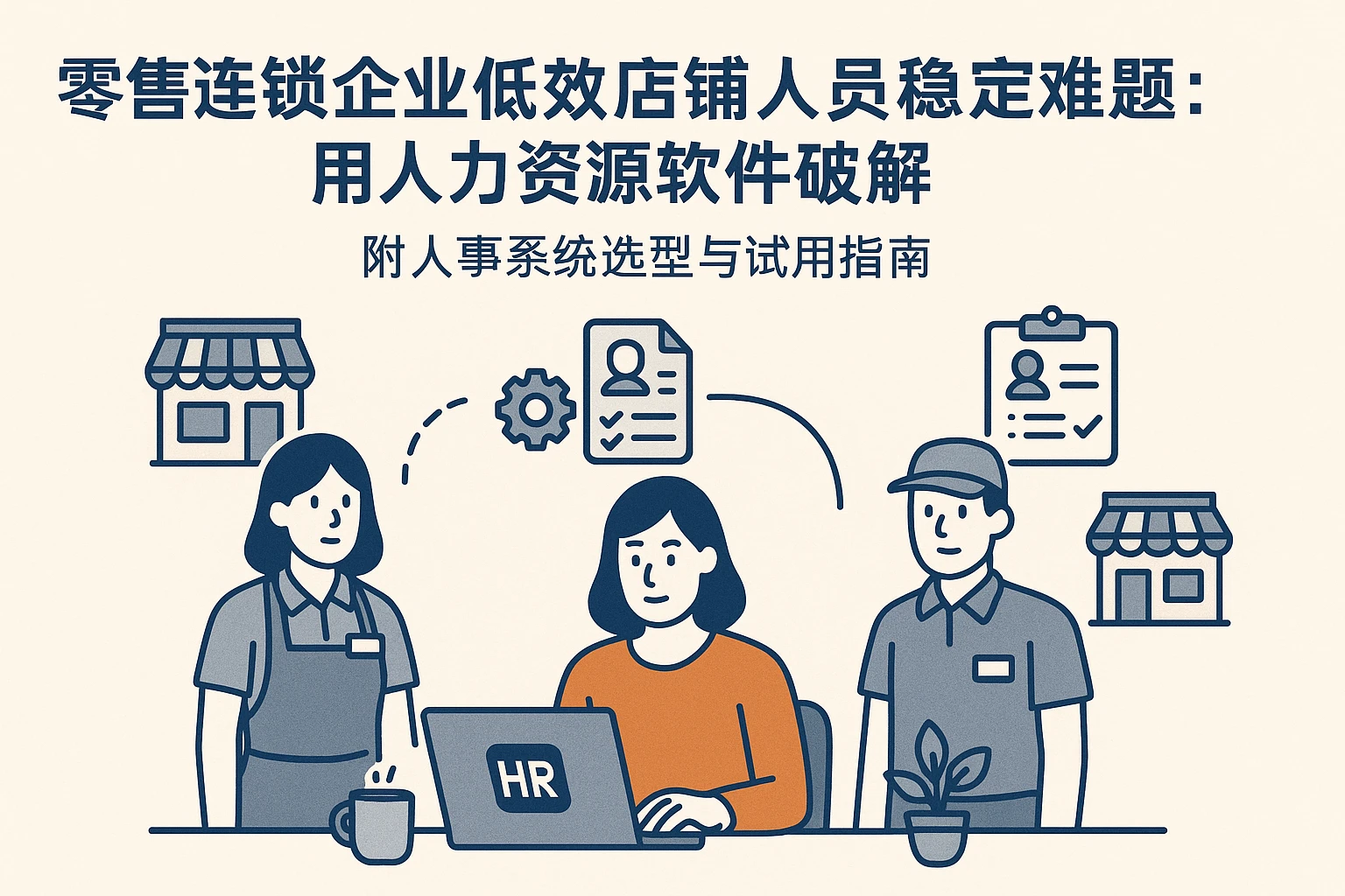 零售连锁企业低效店铺人员稳定难题：用人力资源软件破解——附人事系统选型与试用指南