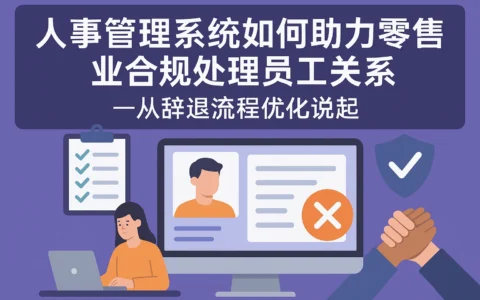 人事管理系统如何助力零售业合规处理员工关系——从辞退流程优化说起