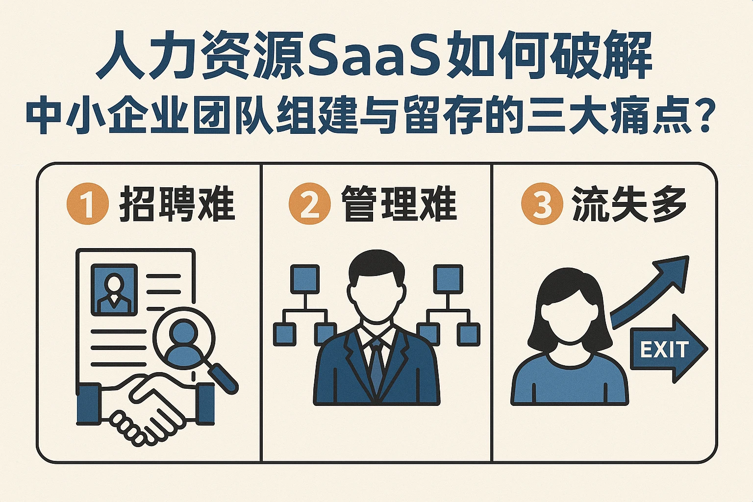 人力资源SaaS如何破解中小企业团队组建与留存的三大痛点？