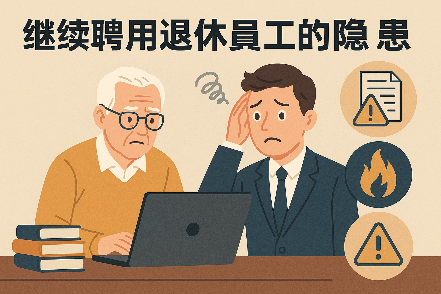 2. 继续聘用退休员工的隐患