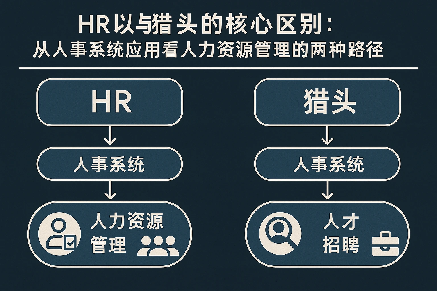 HR与猎头的核心区别：从人事系统应用看人力资源管理的两种路径