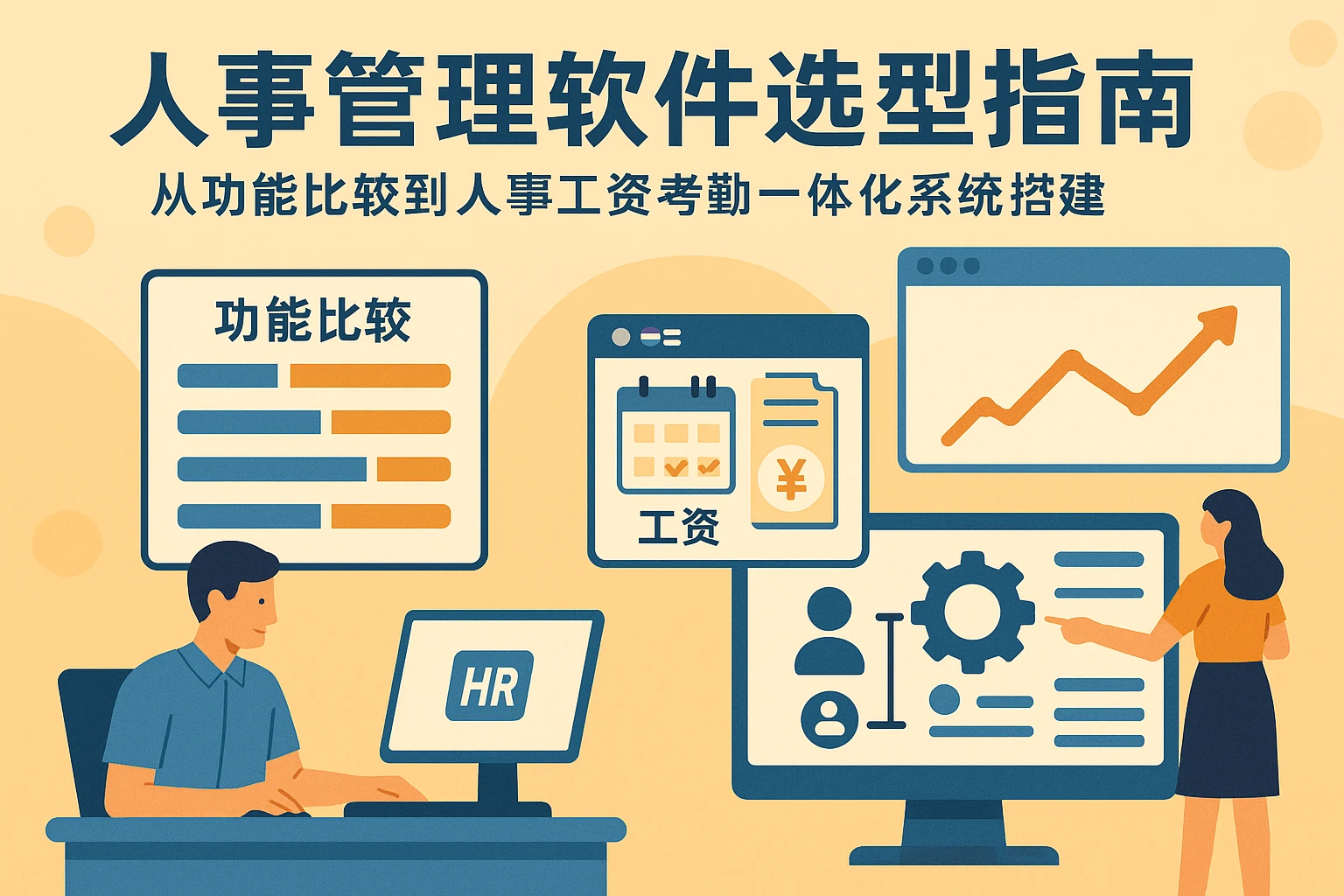 人事管理软件选型指南：从功能比较到人事工资考勤一体化系统搭建