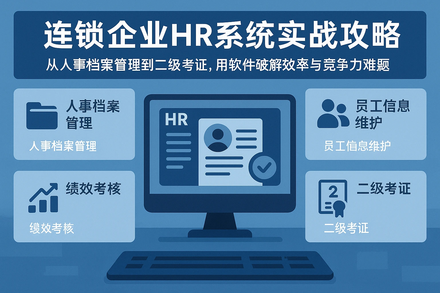连锁企业HR系统实战攻略：从人事档案管理到二级考证，用软件破解效率与竞争力难题