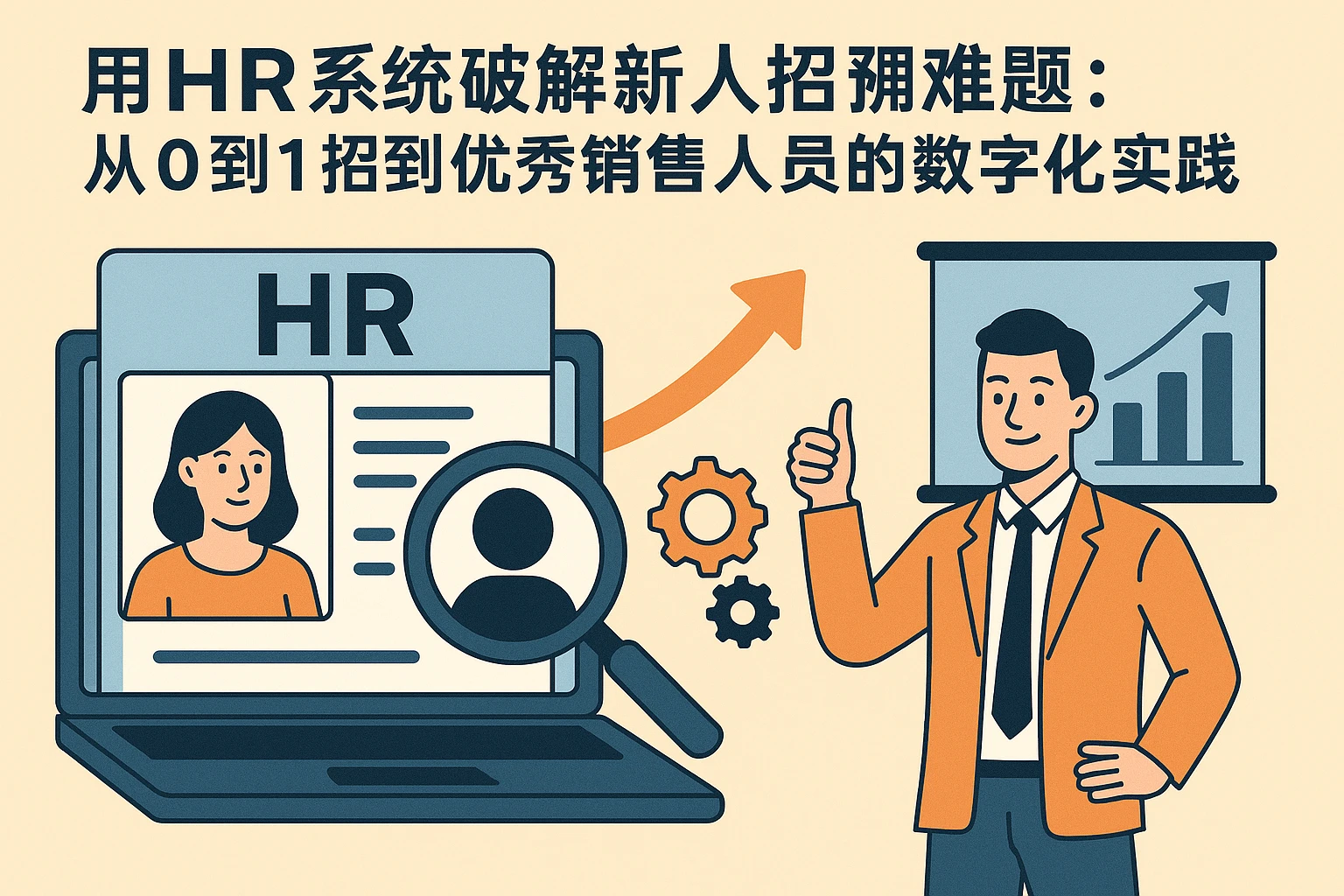 用HR系统破解新人招聘难题：从0到1招到优秀销售人员的数字化实践