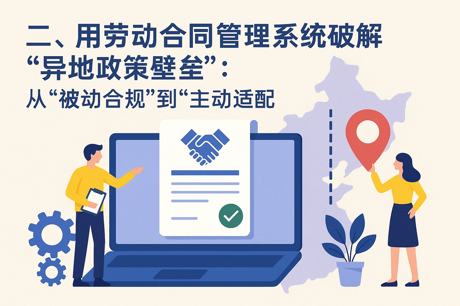 二、用劳动合同管理系统破解“异地政策壁垒”：从“被动合规”到“主动适配”