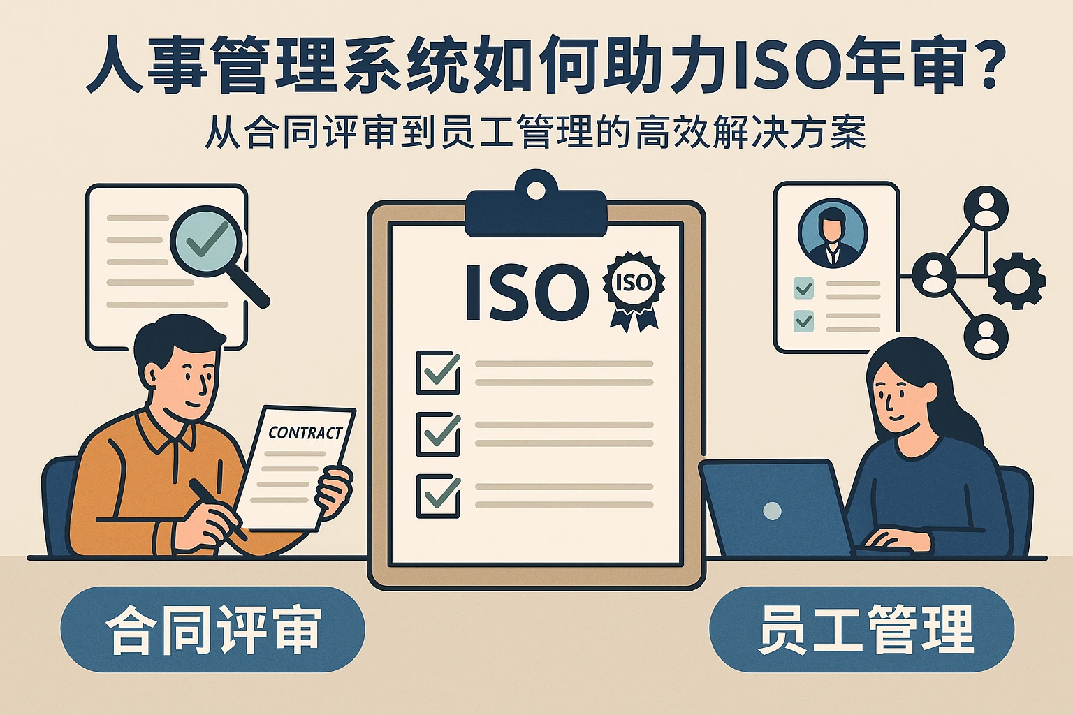 人事管理系统如何助力ISO年审？从合同评审到员工管理的高效解决方案