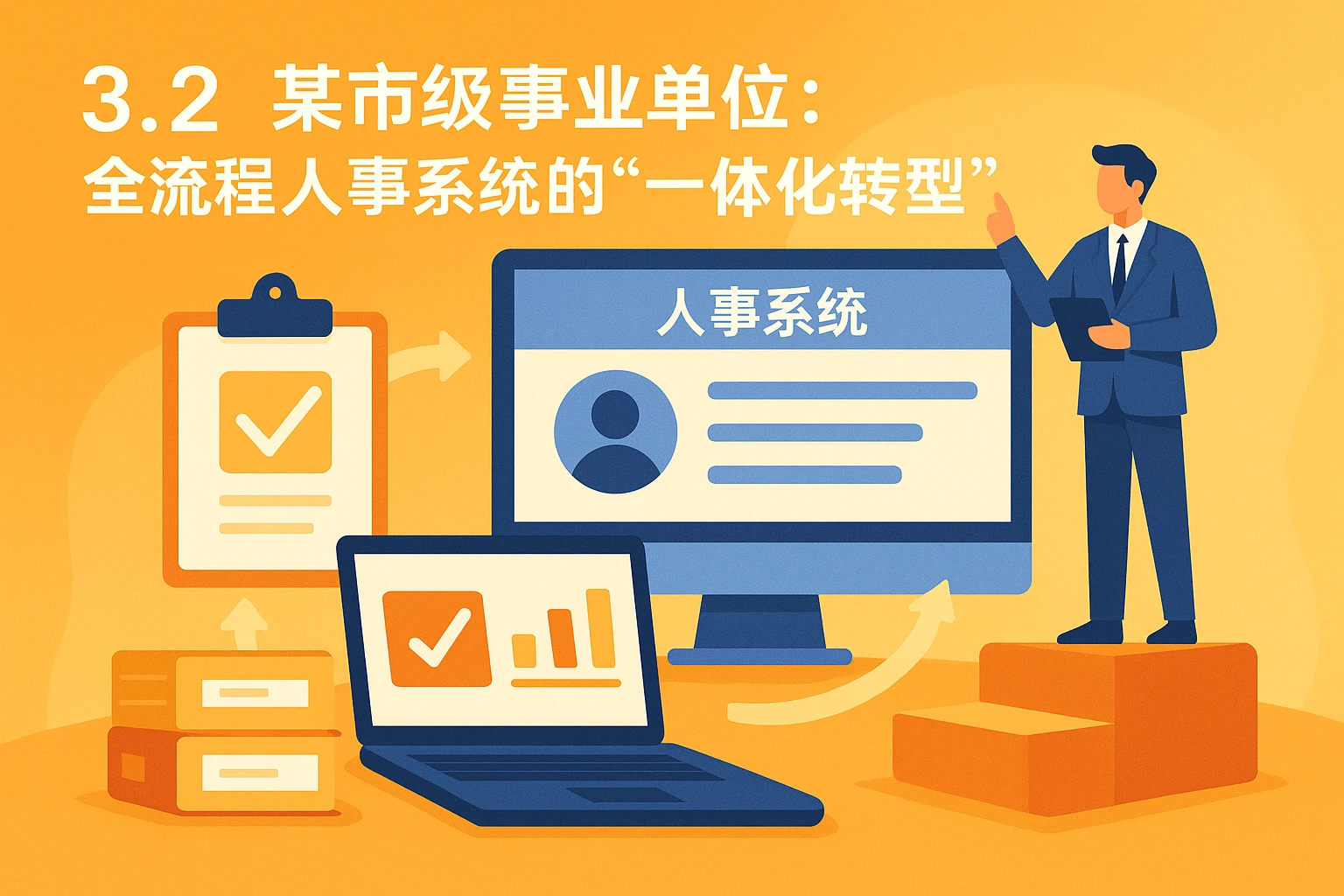 3.2 某市级事业单位：全流程人事系统的“一体化转型”