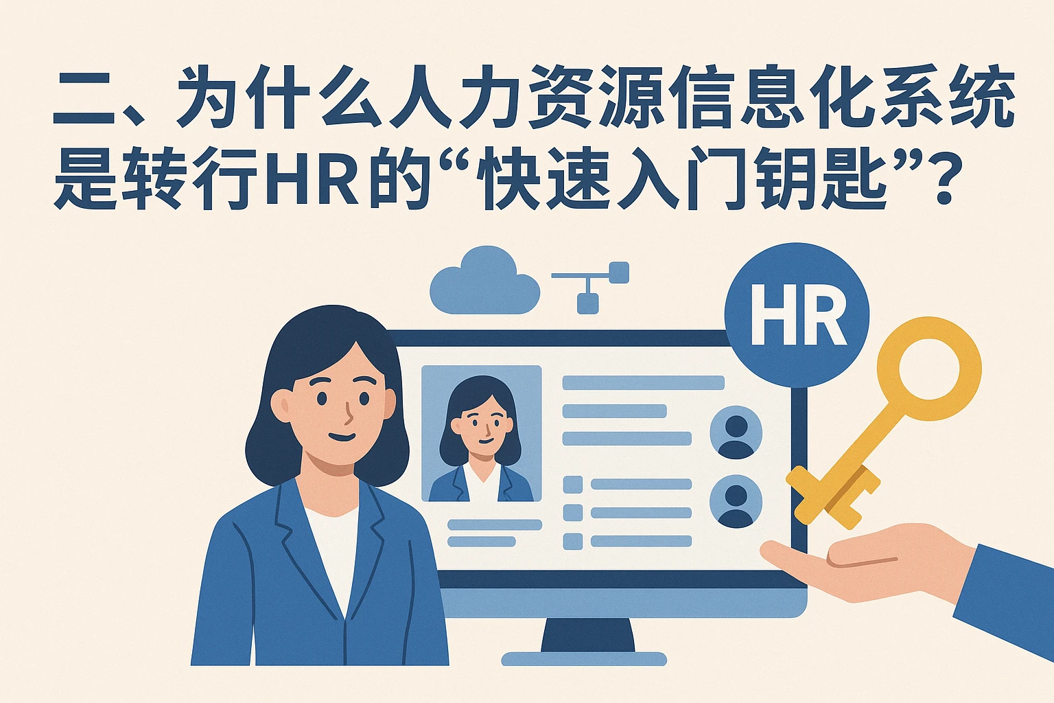 二、为什么人力资源信息化系统是转行HR的“快速入门钥匙”？
