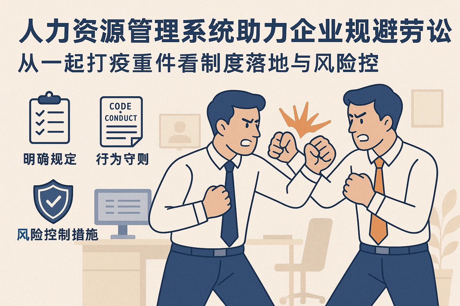 人力资源管理系统助力企业规避劳动纠纷：从一起打架事件看制度落地与风险防控