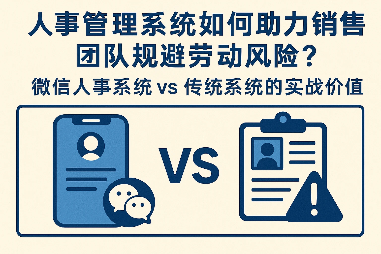 人事管理系统如何助力销售团队规避劳动风险？微信人事系统vs传统系统的实战价值