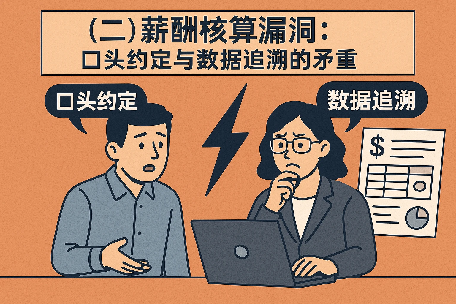 （二）薪酬核算漏洞：口头约定与数据追溯的矛盾