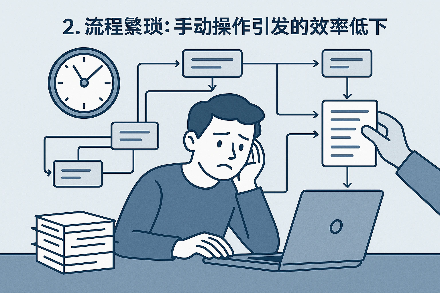 2. 流程繁琐：手动操作引发的效率低下