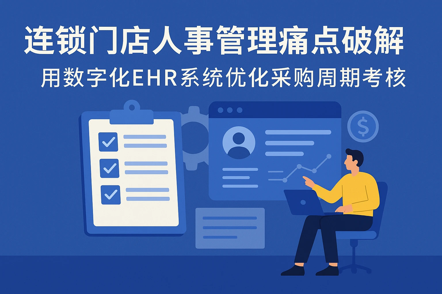 连锁门店人事管理痛点破解：用数字化EHR系统优化采购周期考核