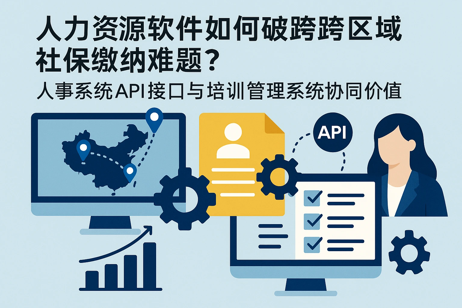人力资源软件如何破解跨区域社保缴纳难题？人事系统API接口与培训管理系统的协同价值