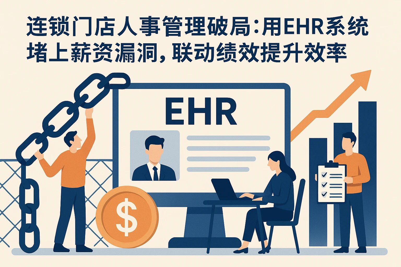 连锁门店人事管理破局：用EHR系统堵上薪资漏洞，联动绩效提升效率