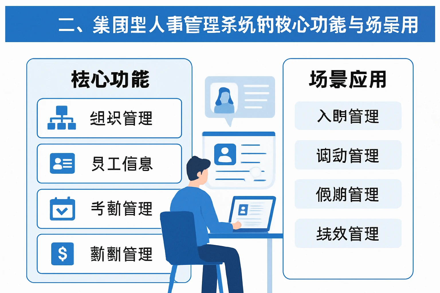 二、集团型人事管理系统的核心功能与场景应用