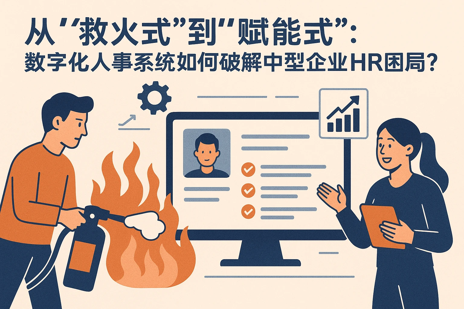 从“救火式”到“赋能式”：数字化人事系统如何破解中型企业HR管理困局？