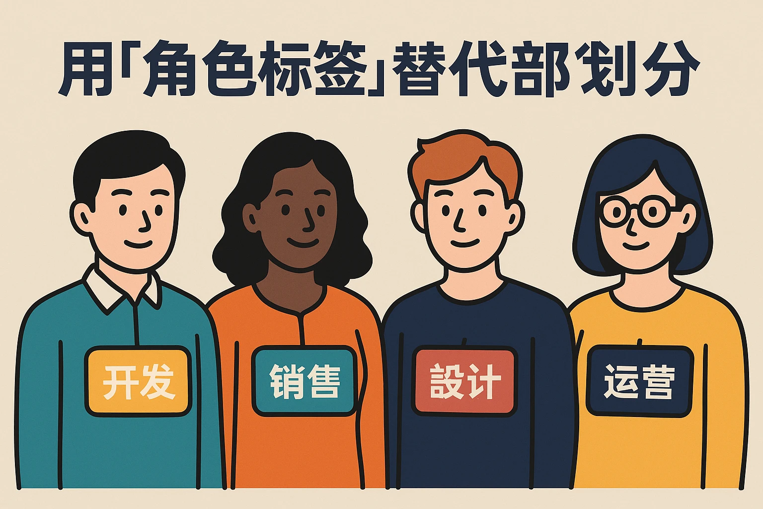2. 用“角色标签”替代“部门划分”