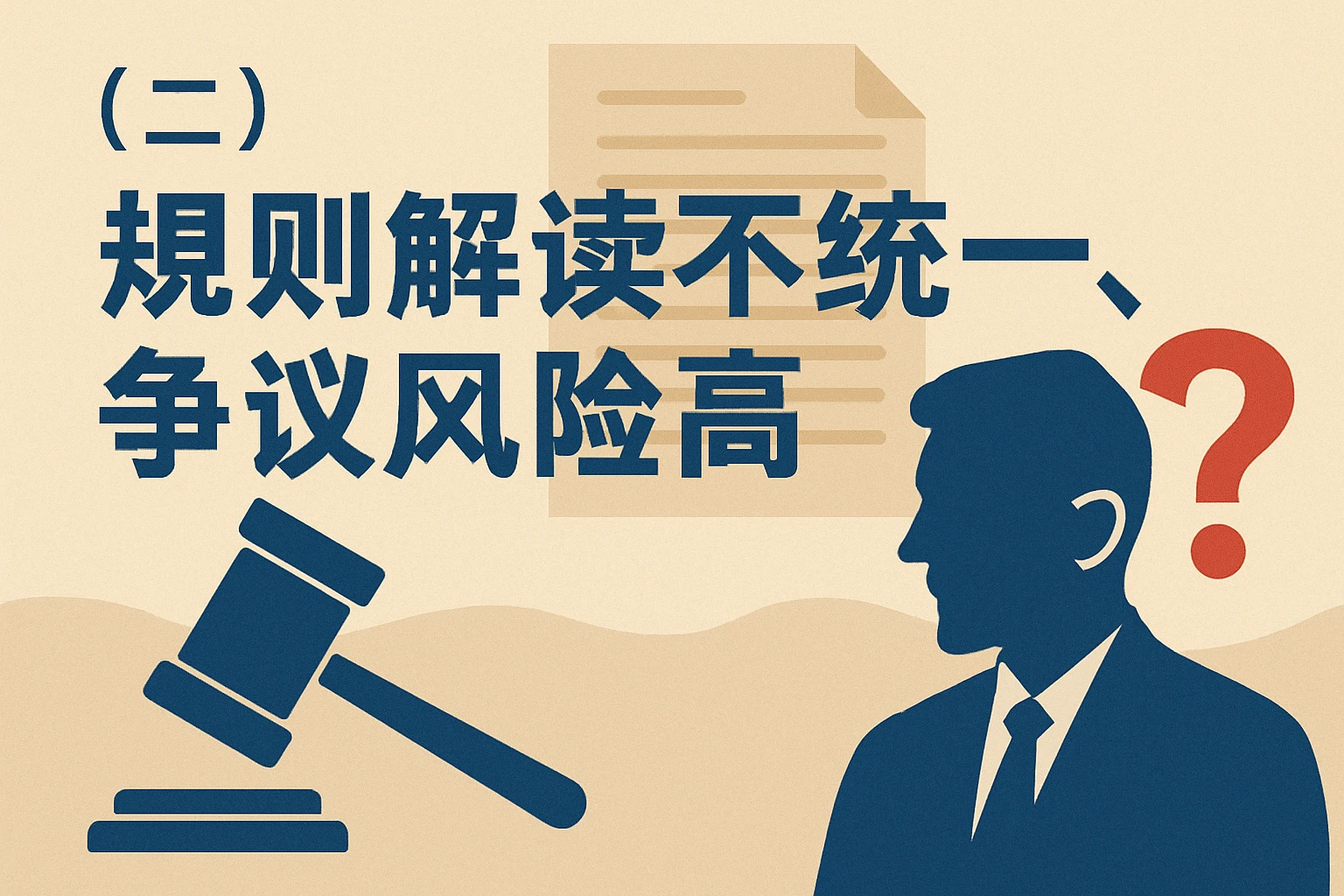 （二）规则解读不统一，争议风险高