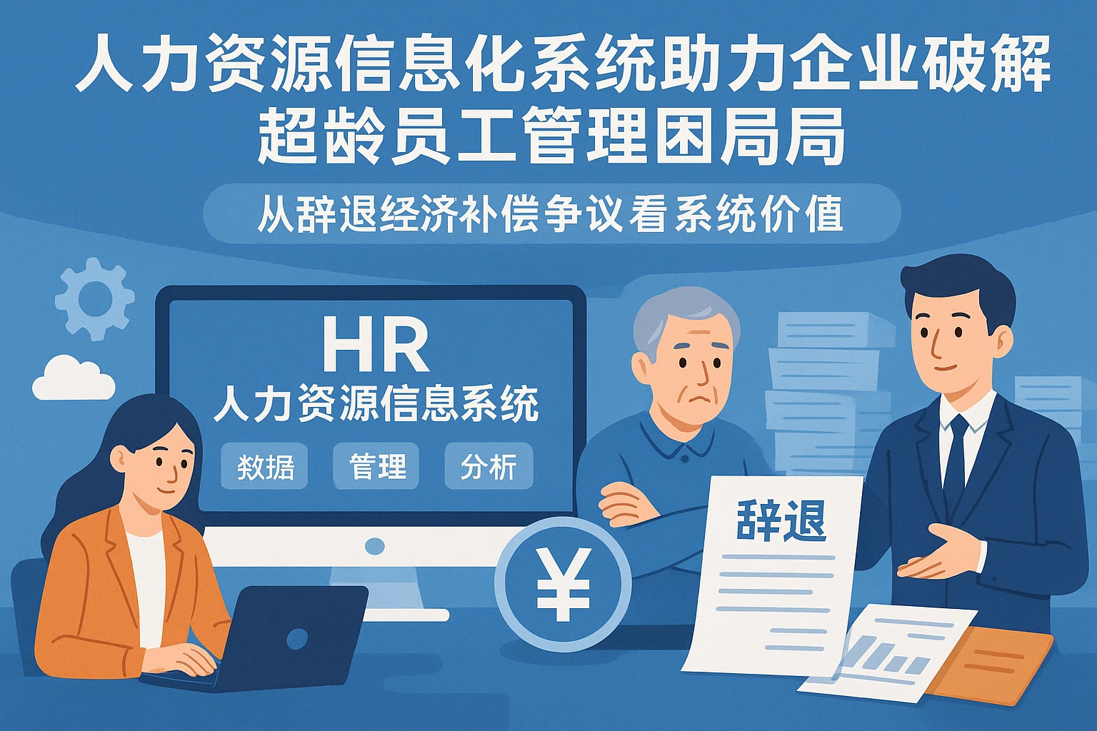 人力资源信息化系统助力企业破解超龄员工管理困局——从辞退经济补偿争议看系统价值
