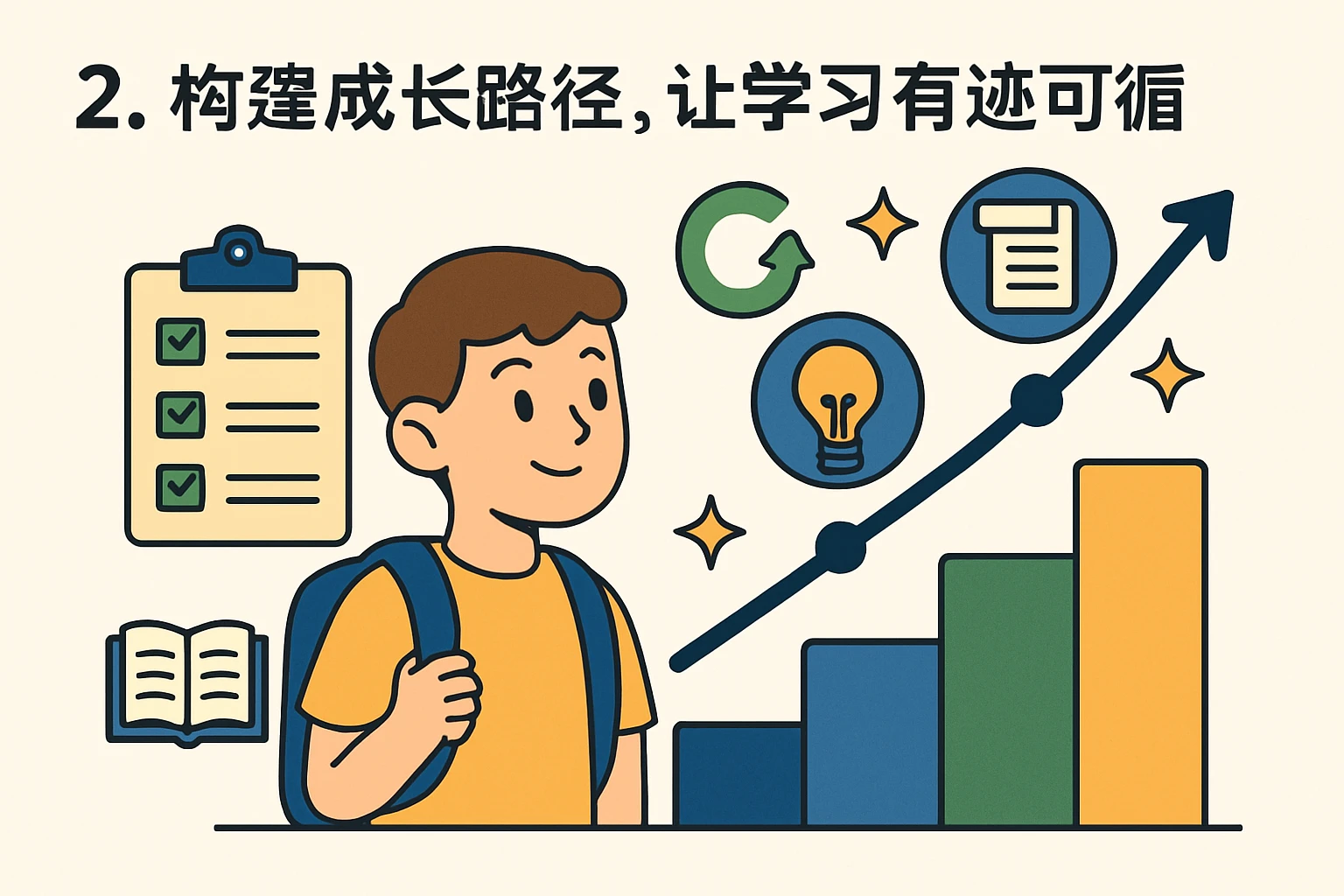 2. 构建成长路径，让学习有迹可循