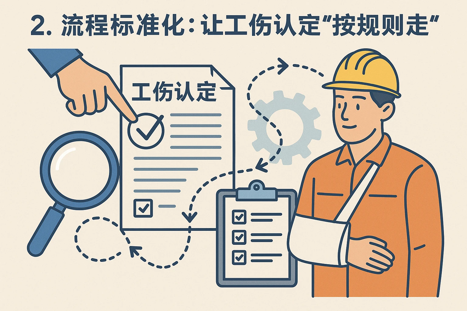 2. 流程标准化：让工伤认定“按规则走”