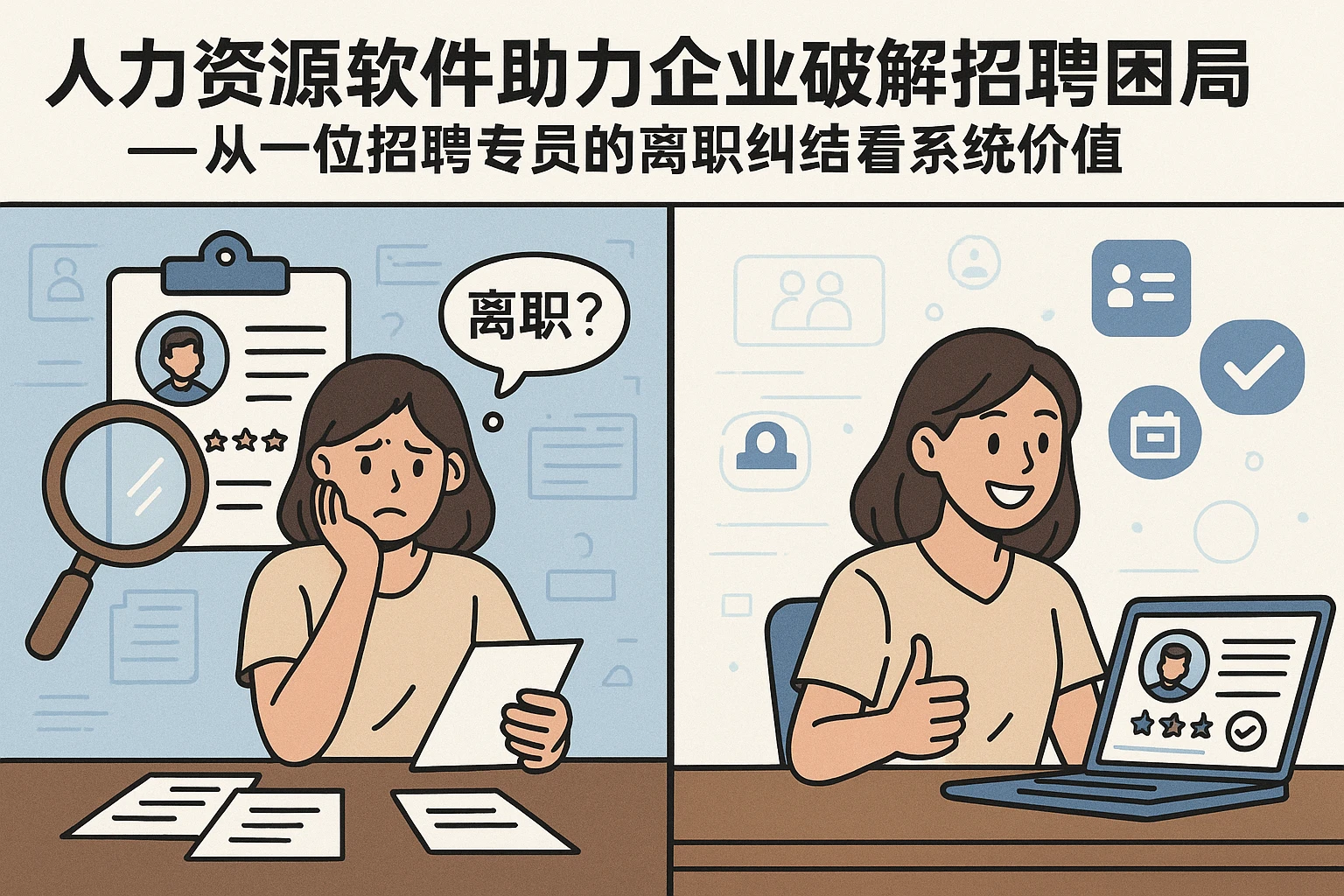 人力资源软件助力企业破解招聘困局——从一位招聘专员的离职纠结看系统价值