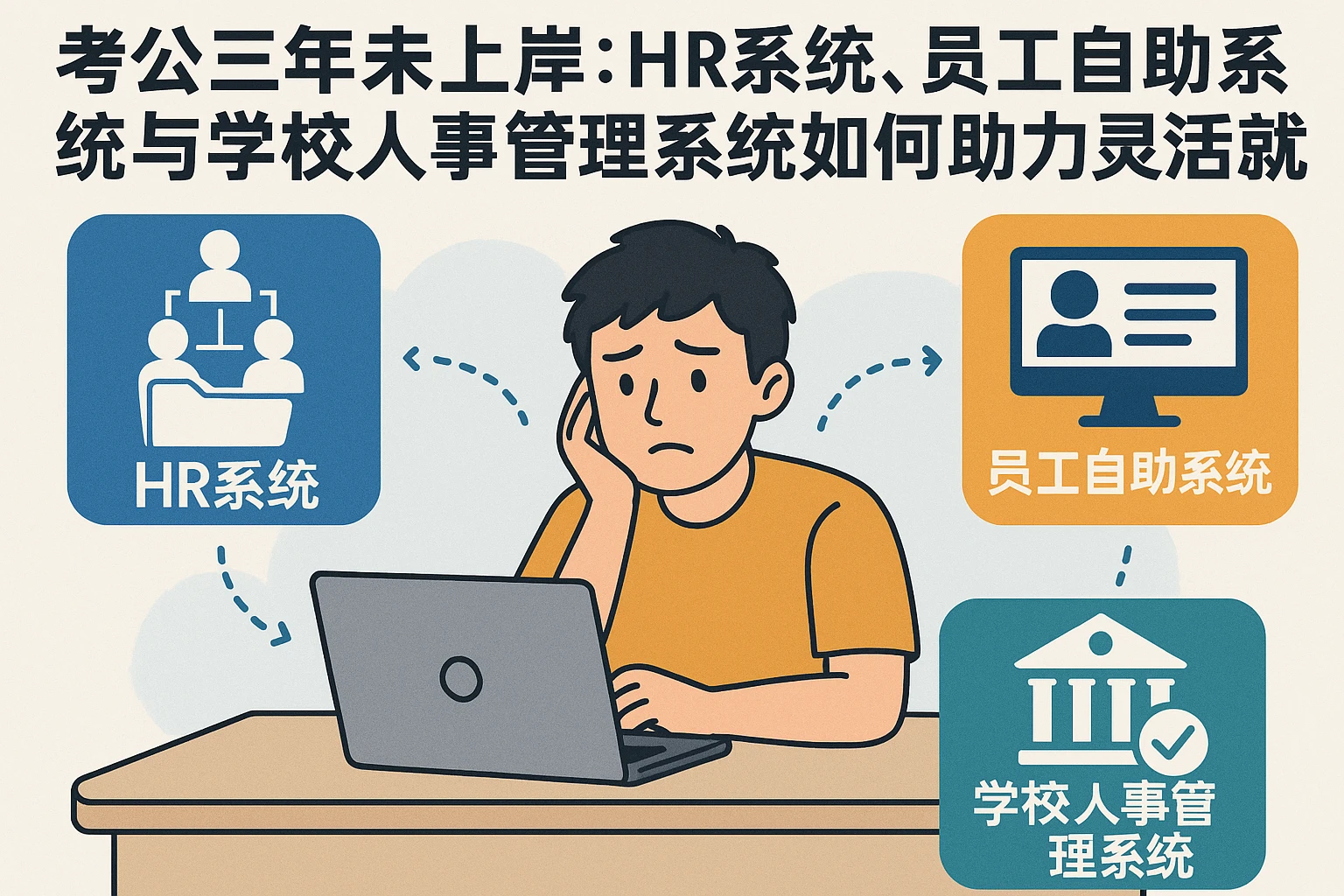 考公三年未上岸：HR系统、员工自助系统与学校人事管理系统如何助力灵活就业