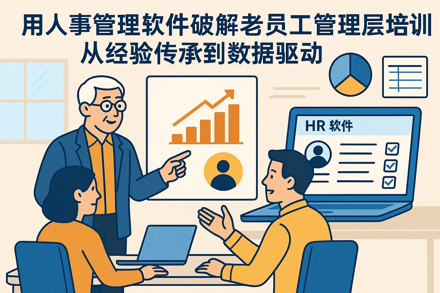 用人事管理软件破解老员工管理层培训难题：从经验传承到数据驱动